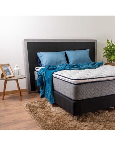 Combo base  colchón pillow cloud doble