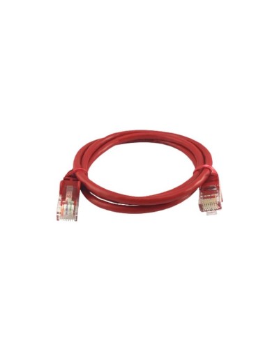 Patch Cord Categoria 5E 1 Metro Color Rojo
