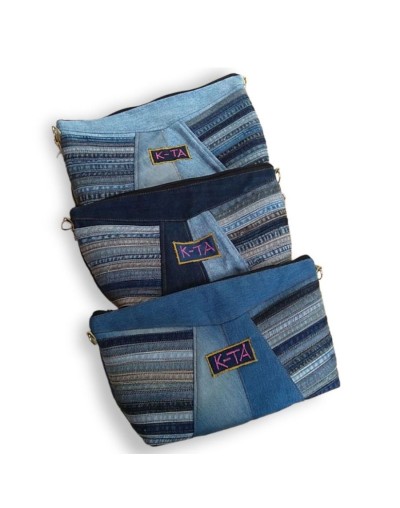 Bolso en jean contemporáneo