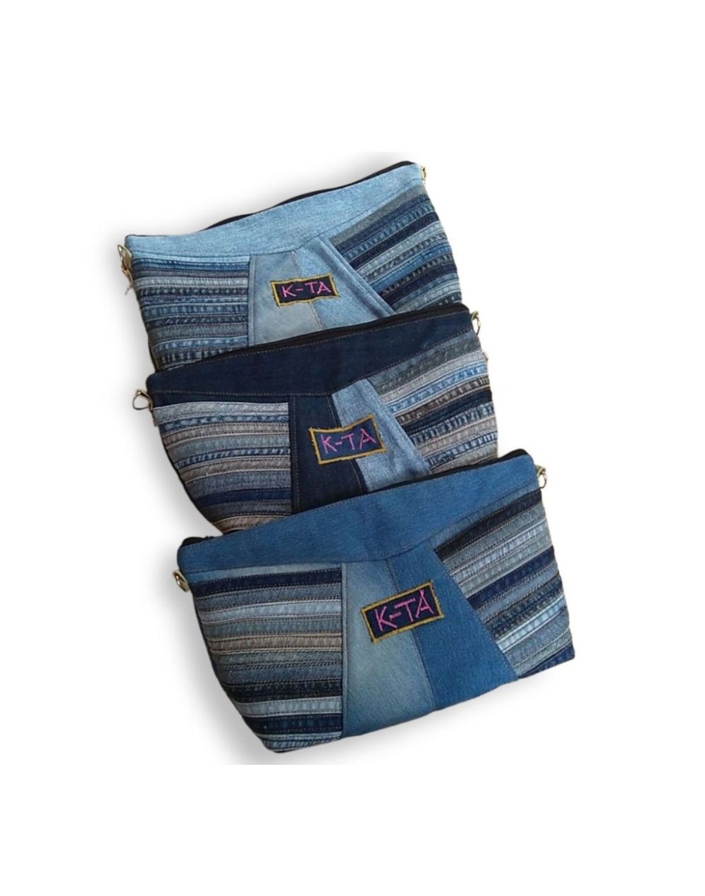 Bolso en jean contemporáneo