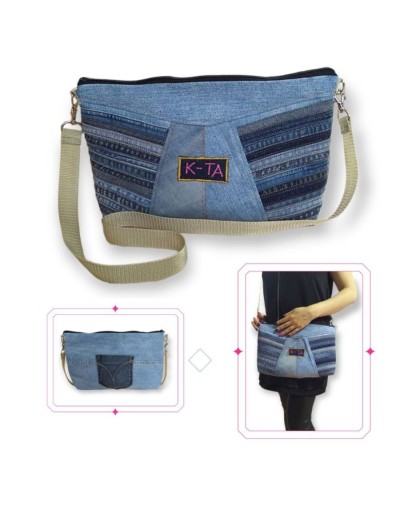 Bolso en jean contemporáneo