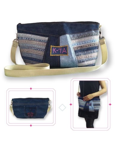 Bolso en jean contemporáneo