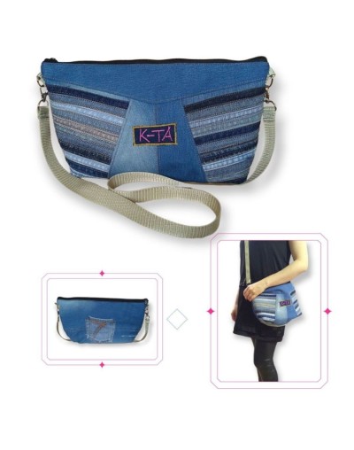 Bolso en jean contemporáneo