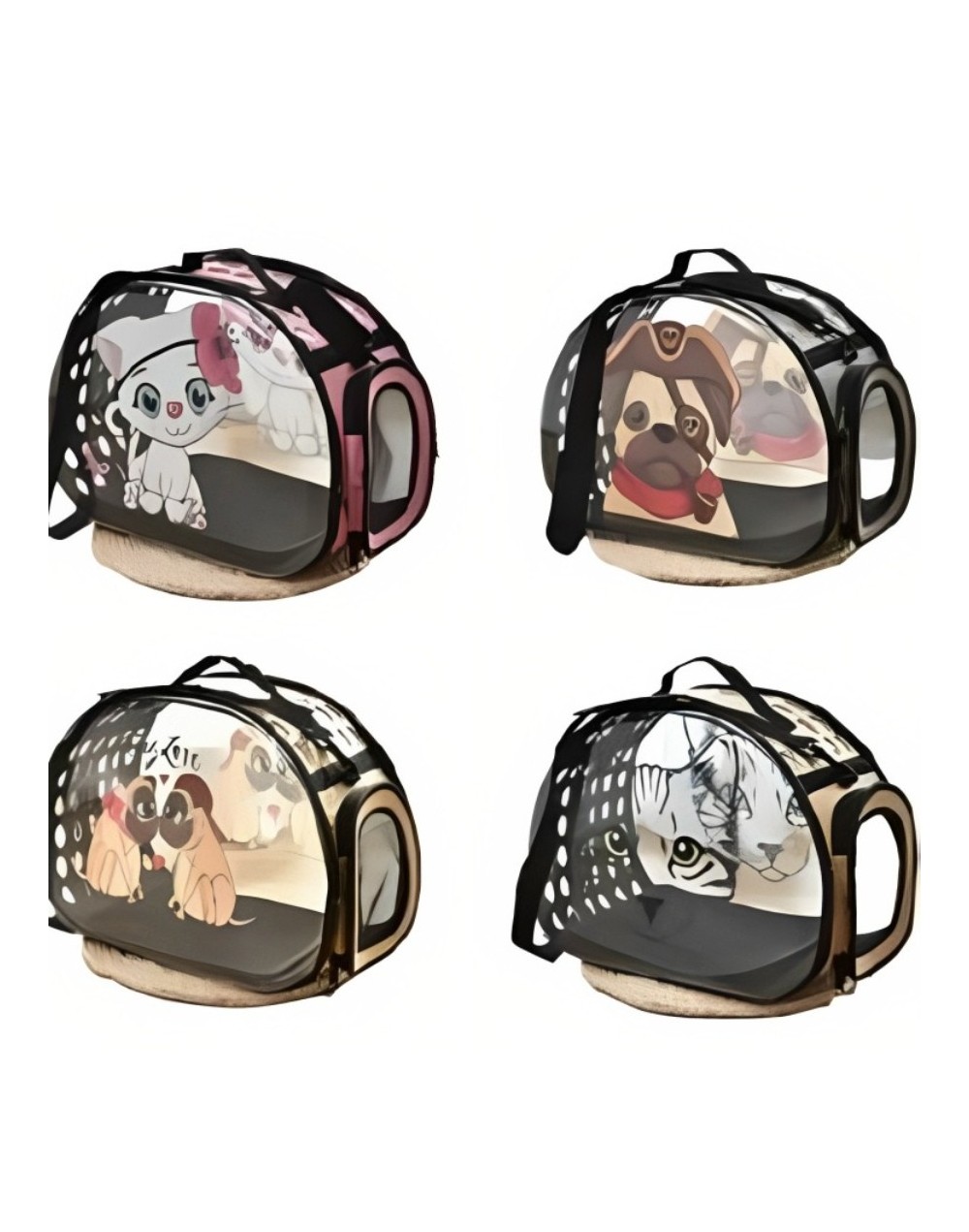 Bolso transparente con diseños