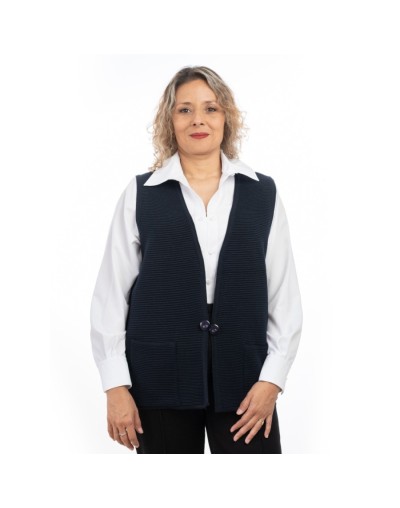 Chaleco para mujer tejido. Carmelita