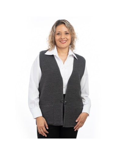 Chaleco para mujer tejido. Carmelita