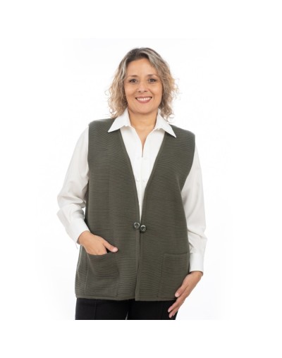 Chaleco para mujer tejido. Carmelita