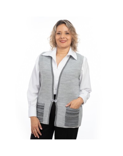 Chaleco tejido para dama. Luciana