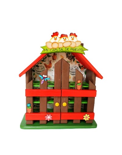 Casita de huevos gallinas