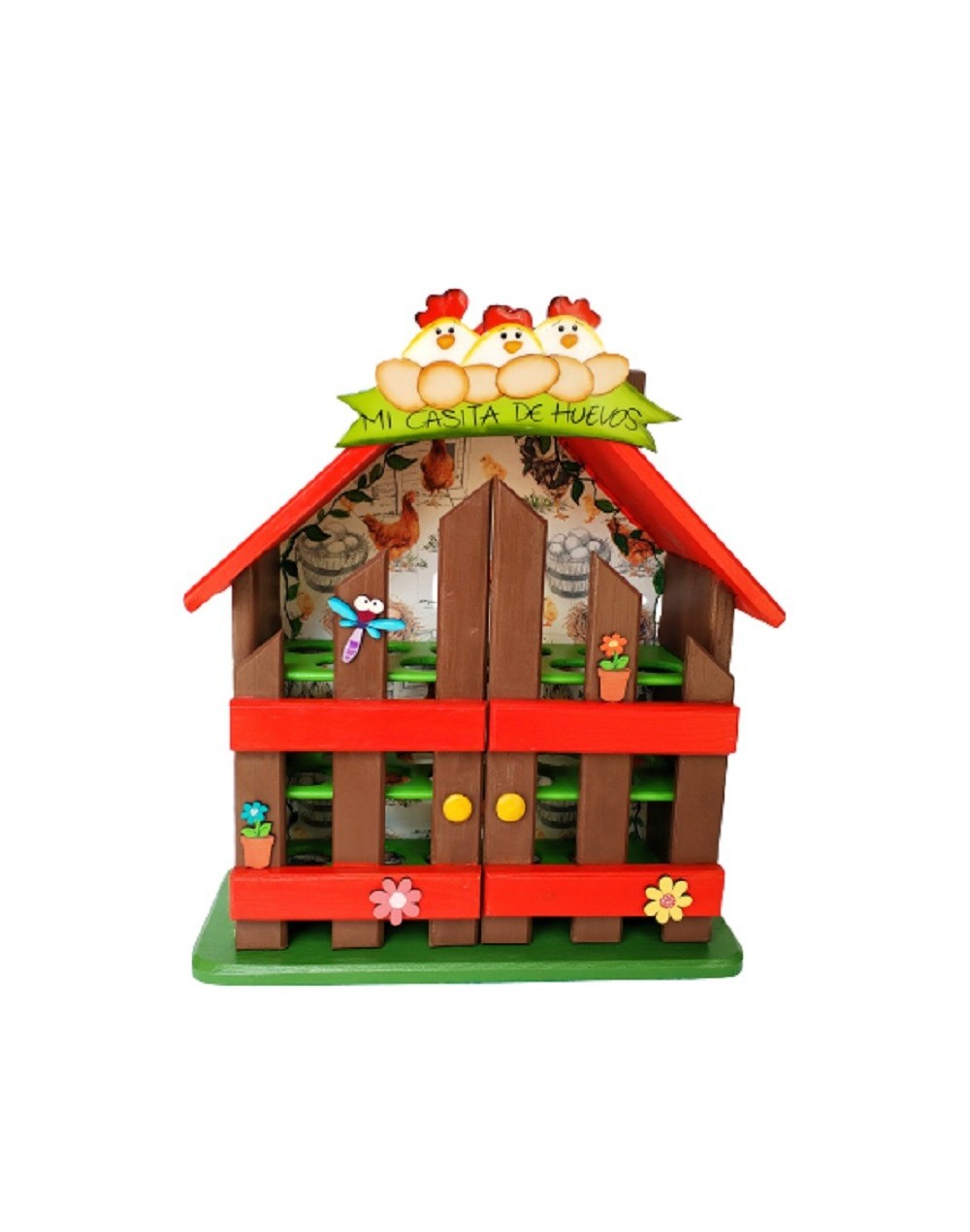 Casita de huevos gallinas