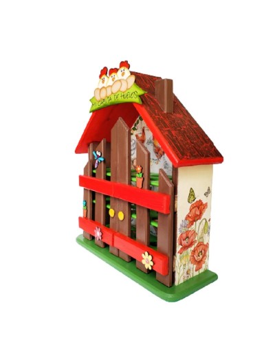 Casita de huevos gallinas