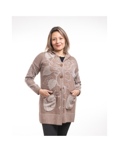 Gaban con capota para mujer. Africa