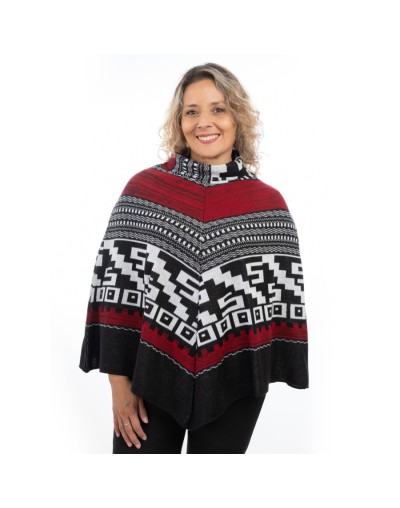Ruana con diseño para mujer