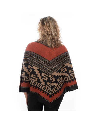 Ruana con diseño para mujer