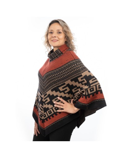 Ruana con diseño para mujer