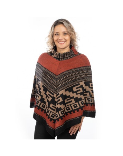 Ruana con diseño para mujer