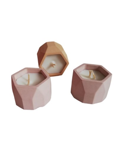 Eco vela mini hexagonal