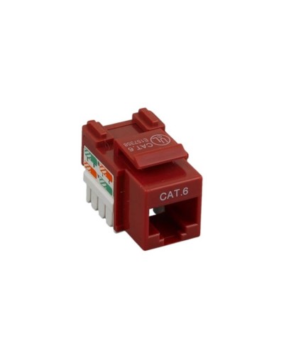 Jack RJ45 Categoria 6 Color Rojo