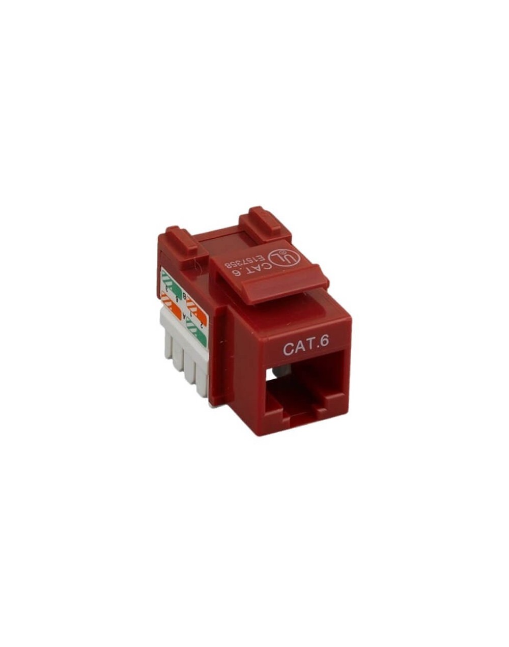 Jack RJ45 Categoria 6 Color Rojo