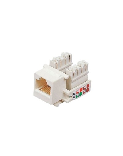 Jack RJ45 Categoria 6 Color Blanco
