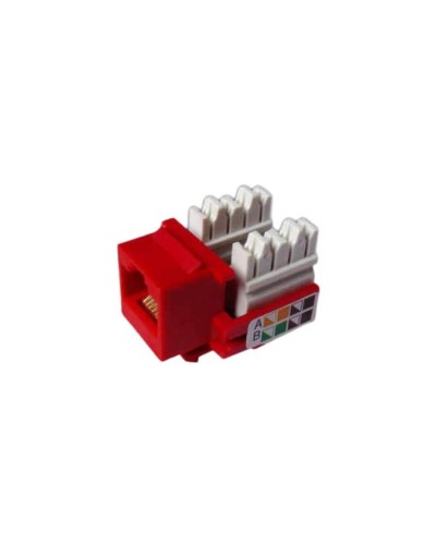 Jack RJ45 Categoria 5E Color Rojo