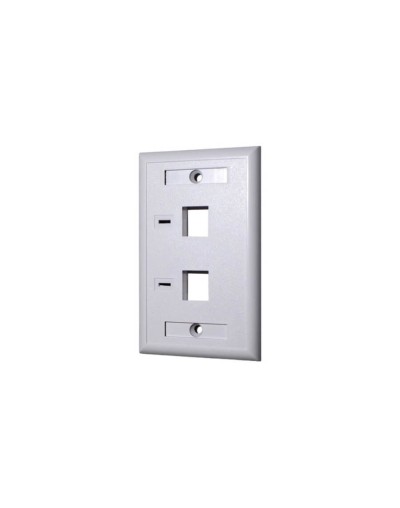 Face Plate RJ45 2 Puertos