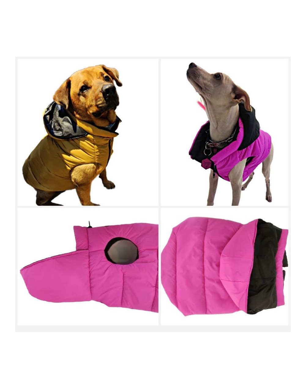 Chaqueta acolchada perro niño y niña