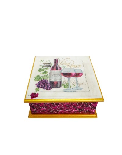 Servilletero botella de vino