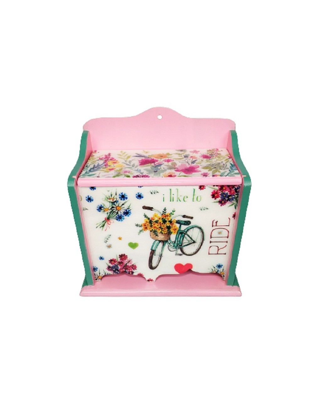 Dispensador bici en jardín
