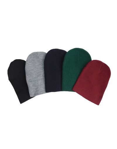 Gorro Invierno En Lana Gruesa Acanalado