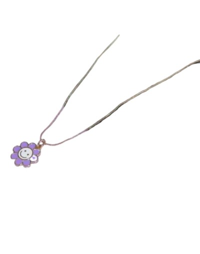 Cadena florecita morada