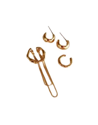 Set aretes kenia dorado