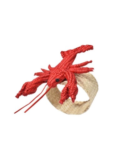 Servilleteros en forma de figuras de mar (set de 4) hechos a mano, curados, lujosos.