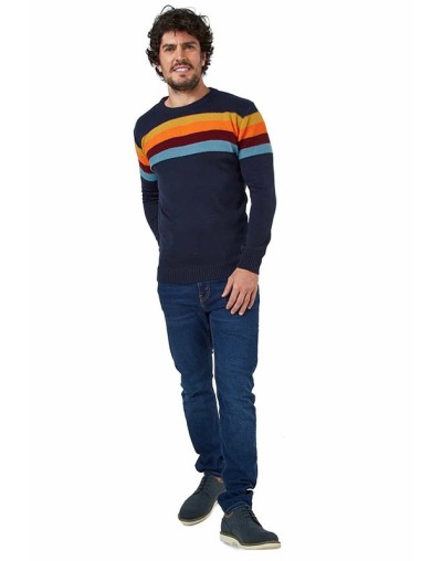 BUZO LADRILLO PECHO 4 COLORES SMALTO - GHC482