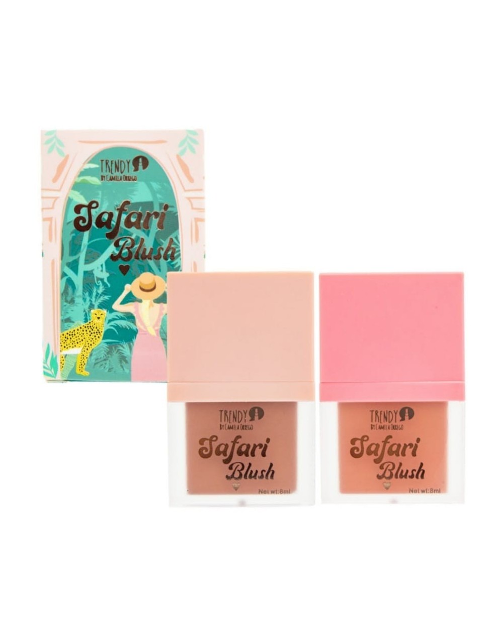 Kit Duo Rubor Liquido Safari Blush Trendy