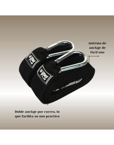 Anillas gimnasia de madera con correas