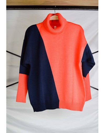 Saco intarsia diagonal cmc756
