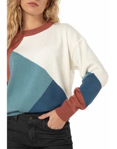 Buzo intarsia 4 colores