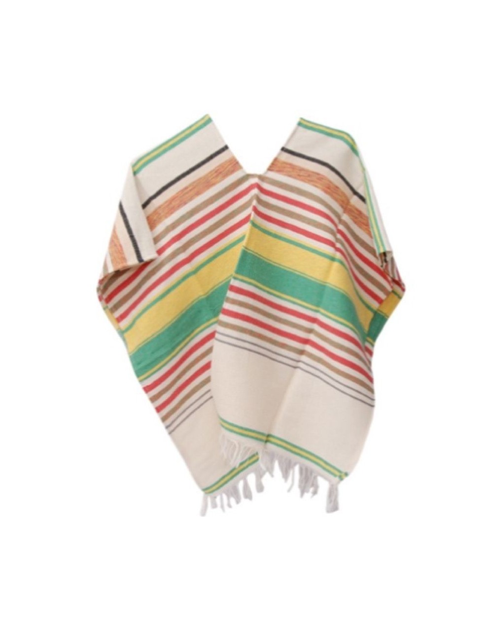 Poncho artesanal colores variados