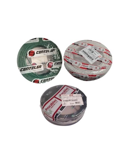Alambre cobre aislado thhn calibre 14 awg homologado