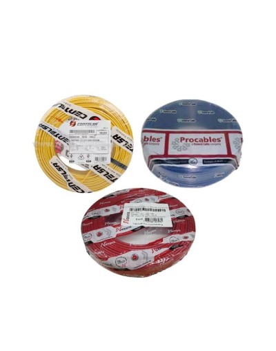 Alambre cobre aislado thhn calibre 10 awg homologado