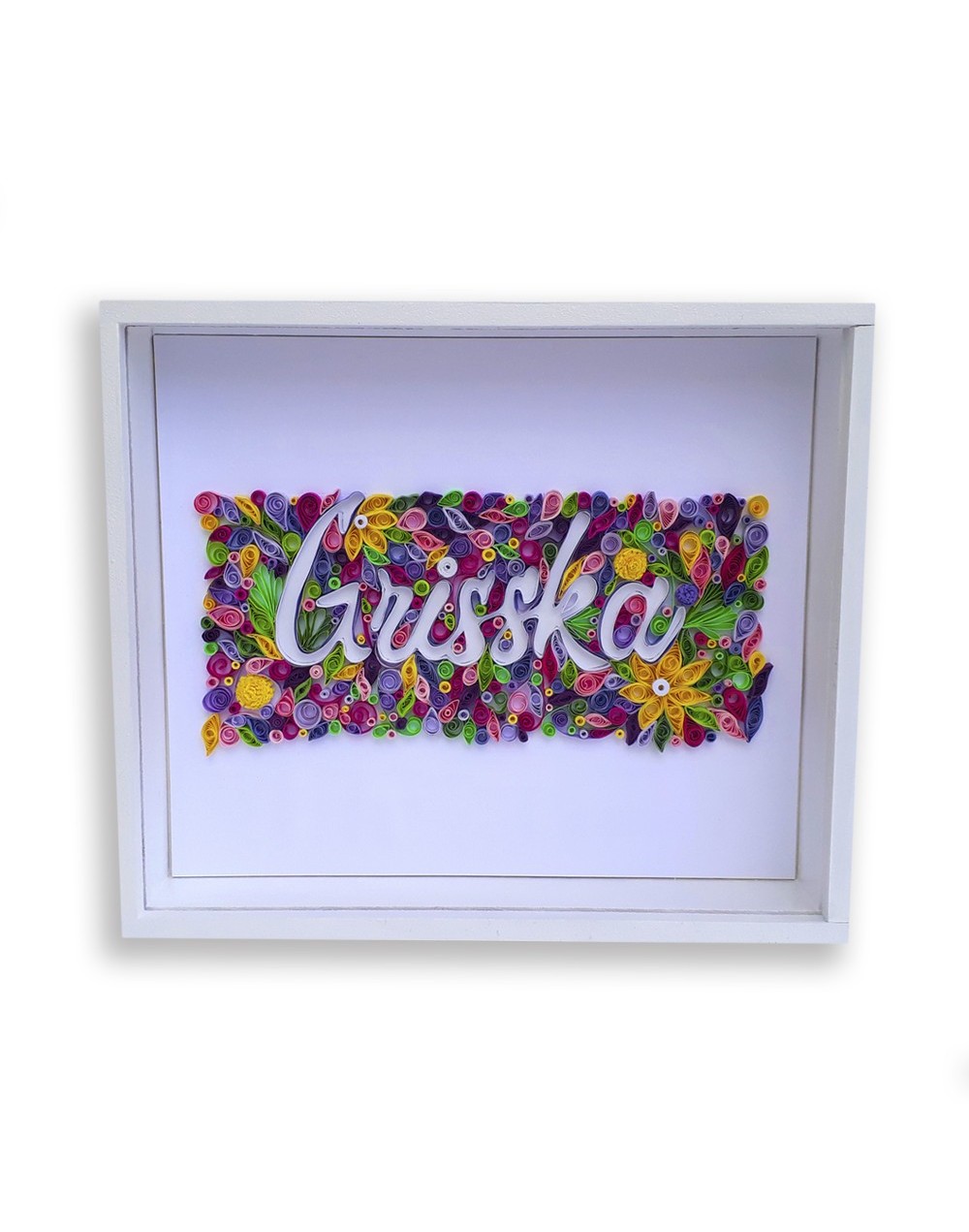 Cuadro decorativo personalizado para mujer jardín de flores