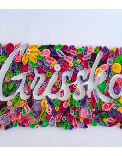 Cuadro decorativo personalizado para mujer jardín de flores