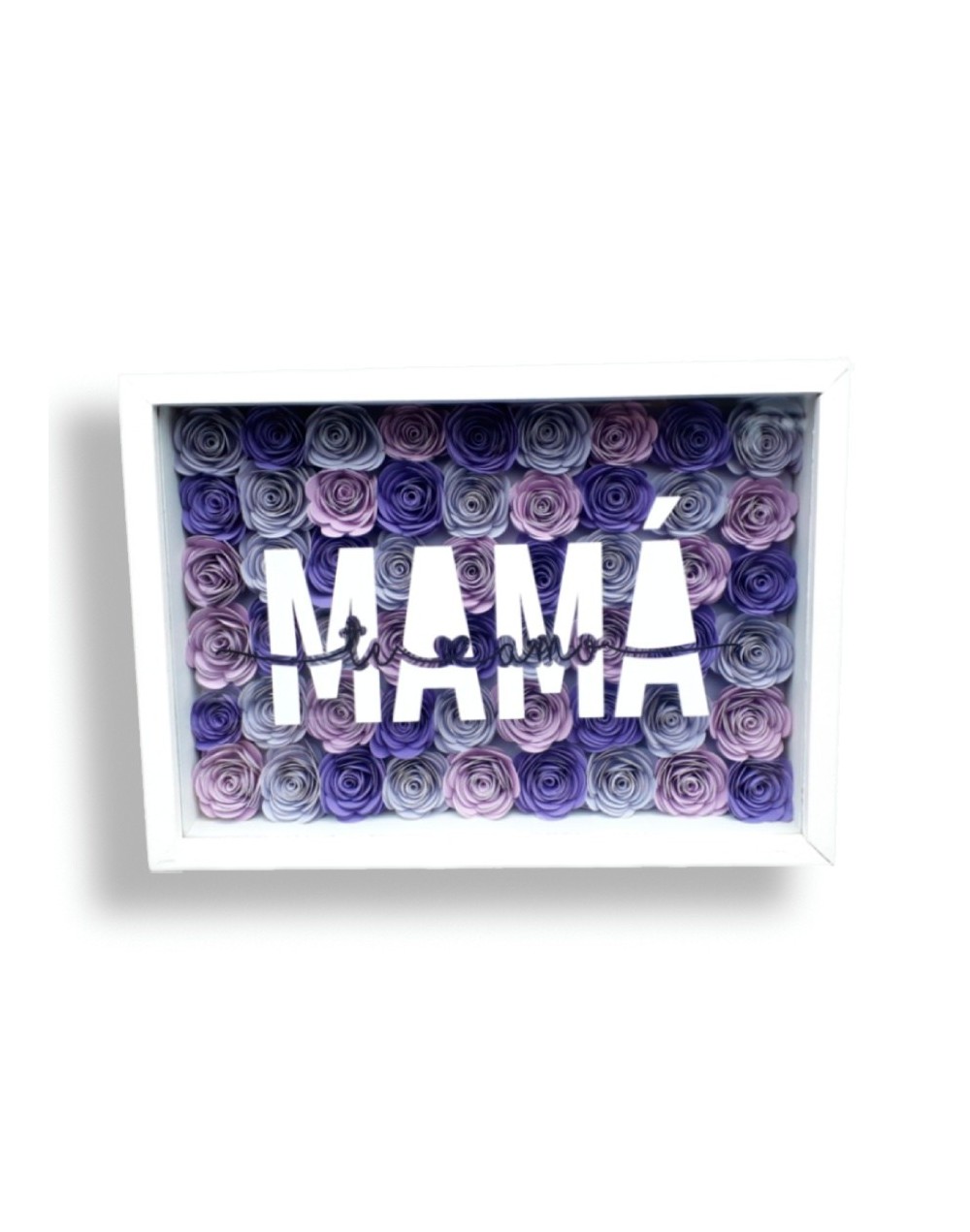 Cuadro decorativo día de la madre jardín de flores