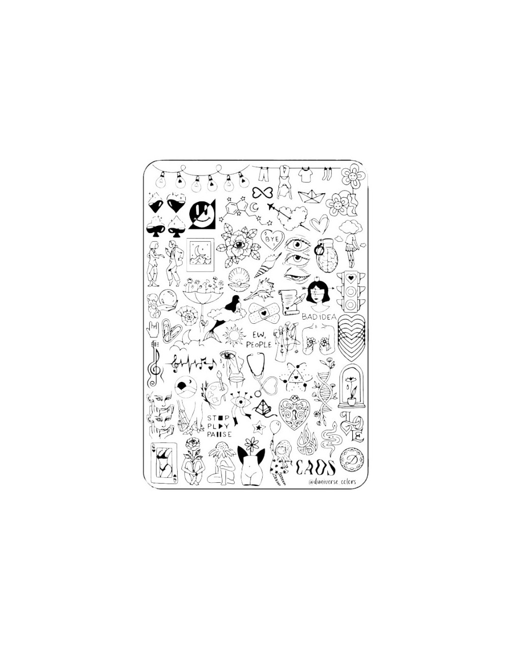 Placa de stamping caos