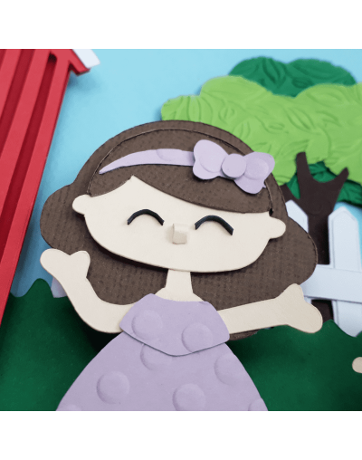 Cuadro infantil personalizado para bebé  "la granja de cami"