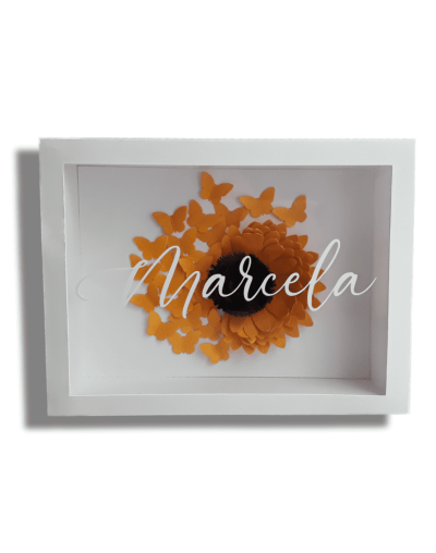 Cuadro decorativo personalizado girasol "rayito de sol"