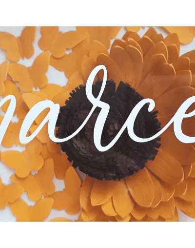 Cuadro decorativo personalizado girasol "rayito de sol"