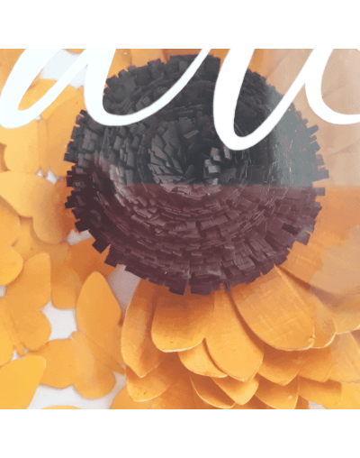 Cuadro decorativo personalizado girasol "rayito de sol"