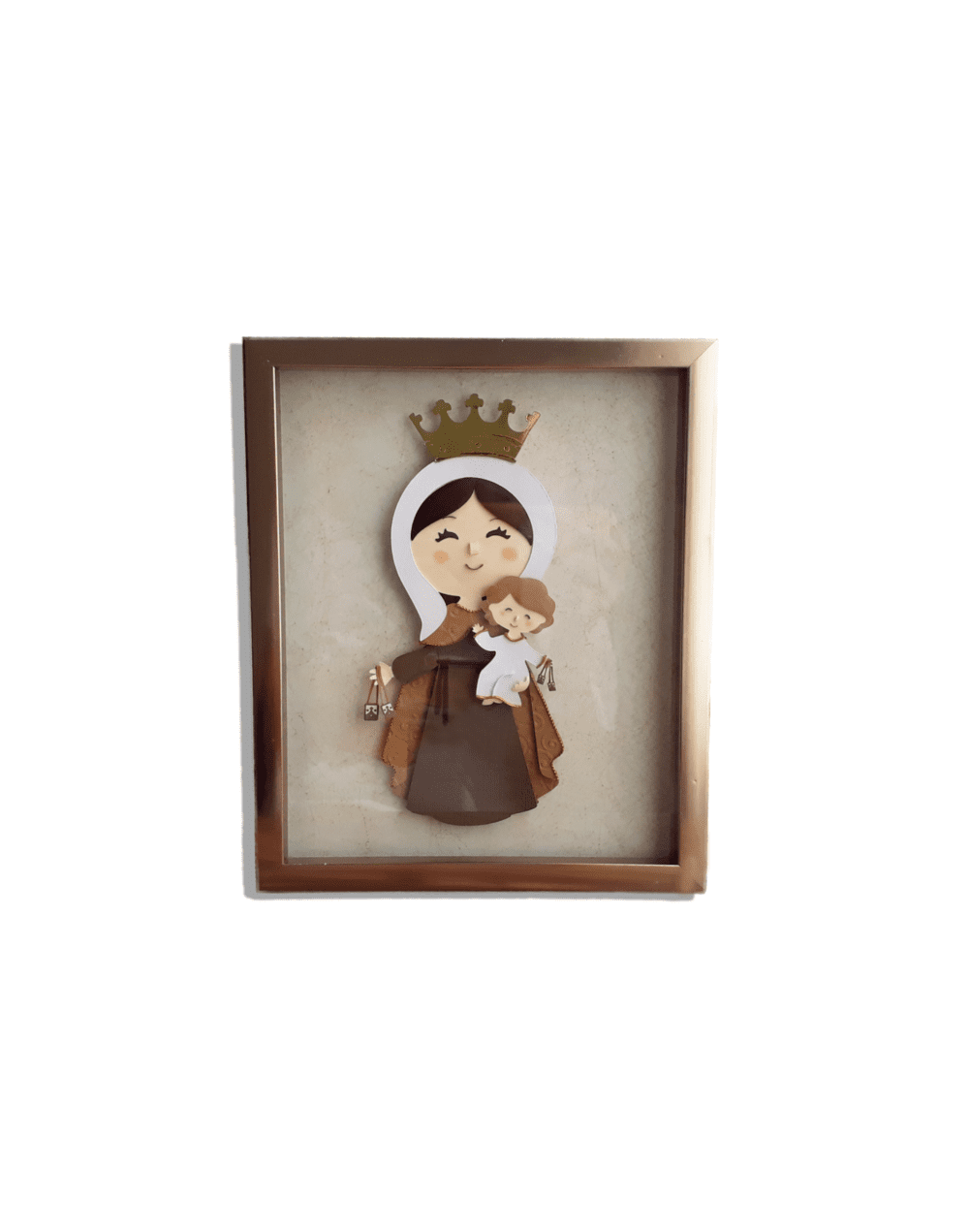Cuadro decorativo religioso virgen del carmen